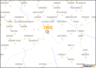 map of Zako