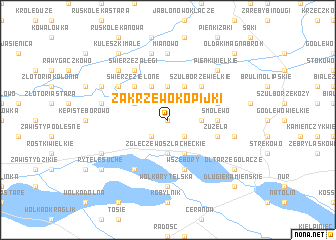 map of Zakrzewo Kopijki