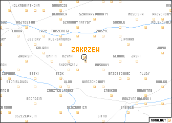 map of Zakrzew