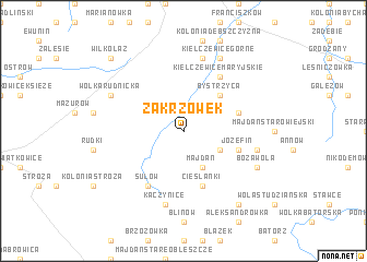 map of Zakrzówek