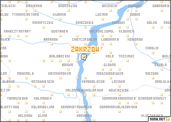 map of Zakrzów