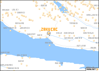 map of Zakučac