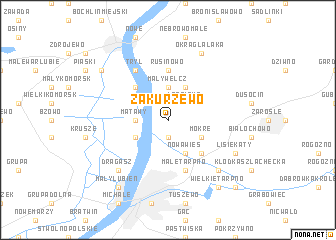 map of Zakurzewo