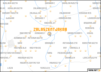 map of Zalaszentjakab