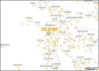 map of Zalazba