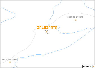 map of Zalaznaya