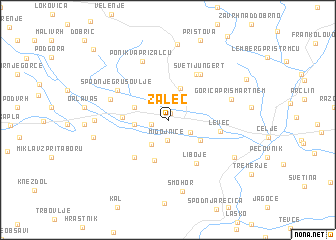 map of Žalec