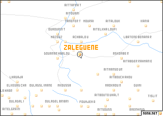 map of Zaleguene