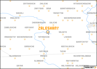 map of Zaleshany