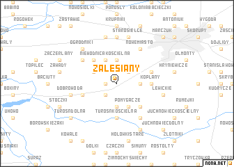 map of Zalesiany