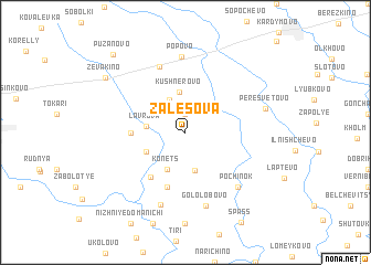 map of Zalesova