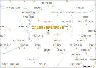 map of Zalesʼye Pervoye