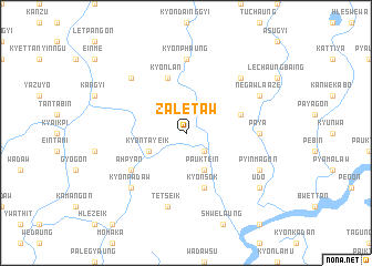 map of Zaletaw
