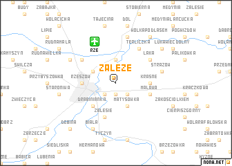 map of Załęże