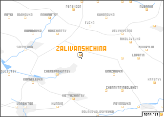 map of Zalivanshchina