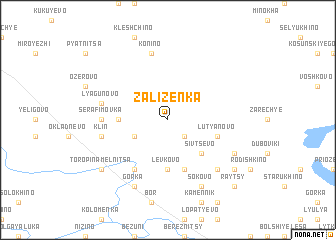 map of Zalizënka