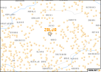 map of Žalja