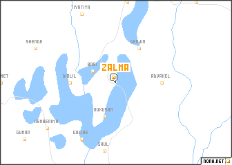 map of Zalma