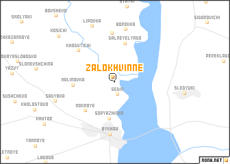 map of Zalokhvinne