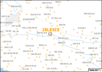 map of Zalošče