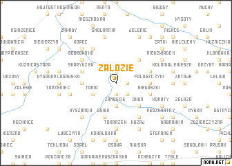 map of Załozie