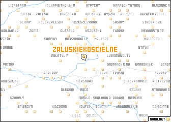 map of Załuskie Kościelne