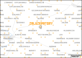 map of Załuże Patory