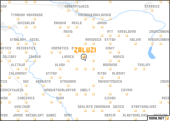 map of Záluží