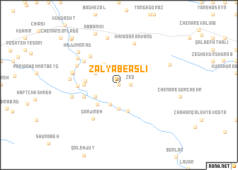 map of Z̄ālyāb-e Aşlī