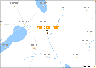 map of Zamakologo