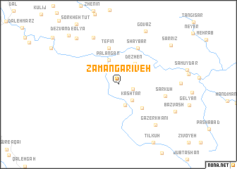 map of Zamān Garīveh