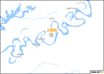 map of Zama