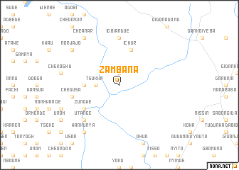map of Zambana