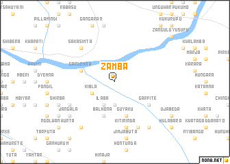 map of Zamba