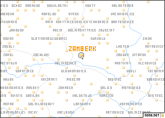 map of Žamberk