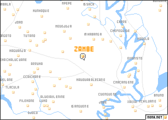 map of Zambe