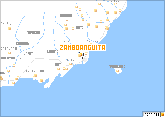 map of Zamboanguita
