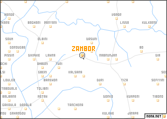map of Zambor