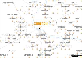 map of Zambrów