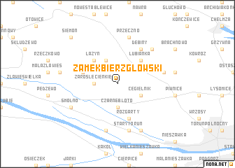 map of Zamek Bierzgłowski