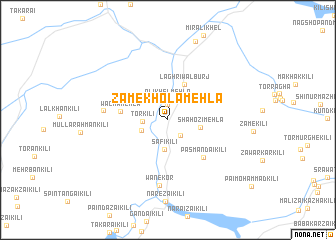 map of Zāmekhola Mehla