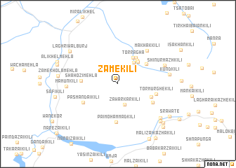 map of Zāme Kili