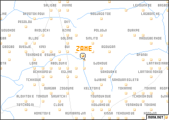 map of Zamé