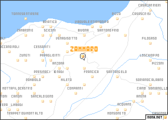 map of Zammarò