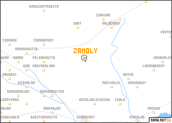 map of Zámoly