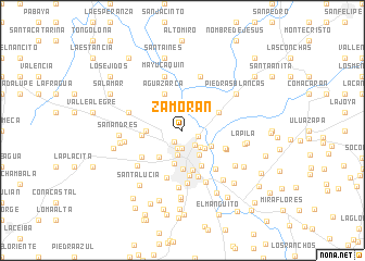 map of Zamorán