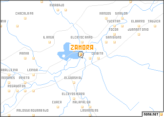 map of Zamora