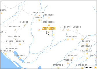 map of Zamora