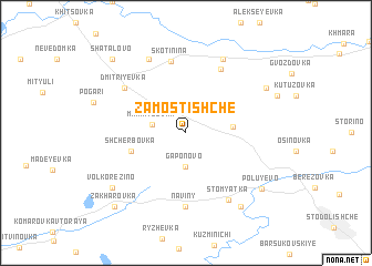 map of Zamostishche