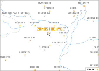 map of Zamostochʼye